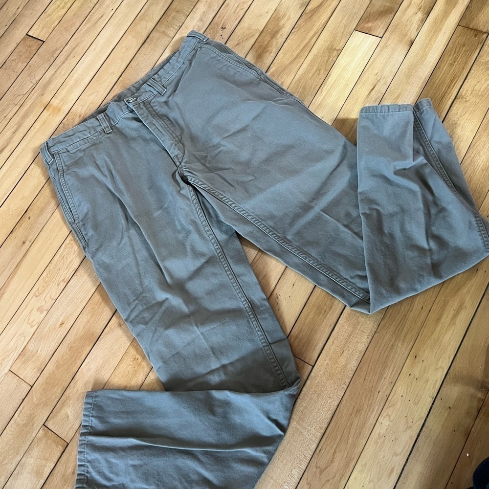 Patagonia organic cotton tan pants hiking athletic wear Gorpcore outdoor